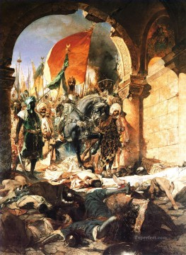 Jean Joseph Benjamín Constant Painting - La entrada de Mahoma II en Constantinopla Jean Joseph Benjamin Constant Orientalista